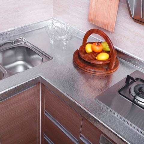 Papel Aluminio Autoadhesivo, Resistente al calor, lavable de 5 Mts x 60 cm