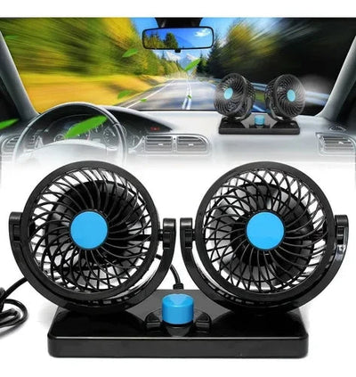 Ventilador Doble Giratorio 360° Para Auto + ENVIO GRATIS