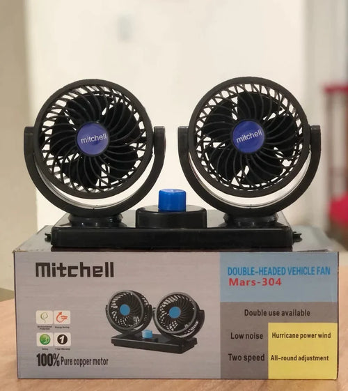 Ventilador Doble Giratorio 360° Para Auto + ENVIO GRATIS