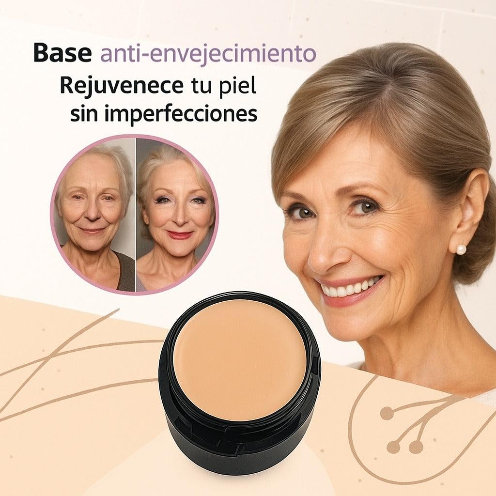 BASE DE COLAGENO | MAQUILLAJE HIDRATANTE | BASE DE ALTA COBERTURA